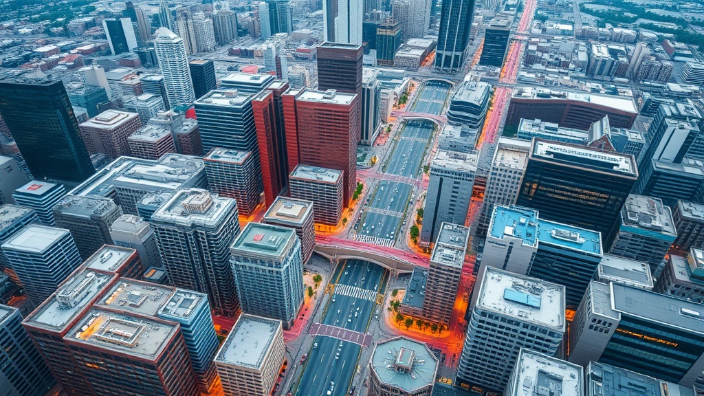 도시 계획에서의 보행 접근성 분석 지도